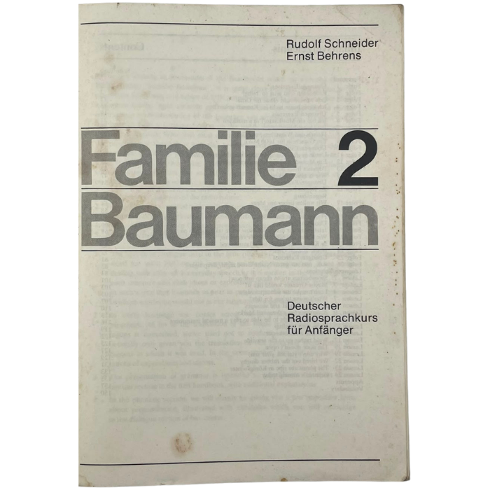 Familie Baumann: Deutscher Radiosprachkurs für Anfänger