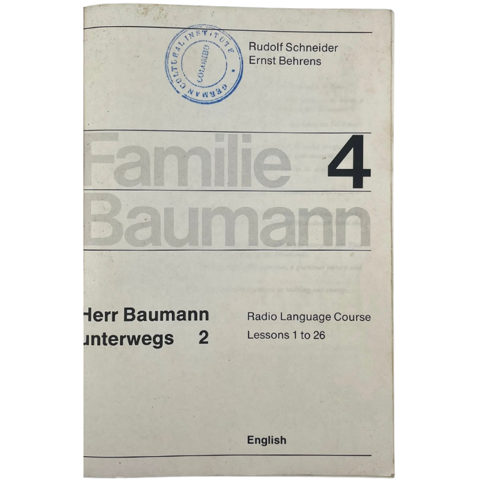Familie Baumann: Herr Baumann unterwegs 2 - Radio Language Course