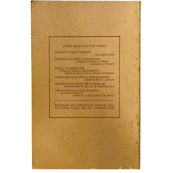 Family Therapy and Disturbed Families