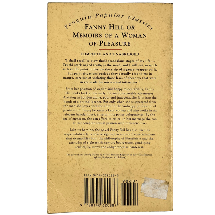 Fanny Hill or Memoirs of a Woman of Pleasure