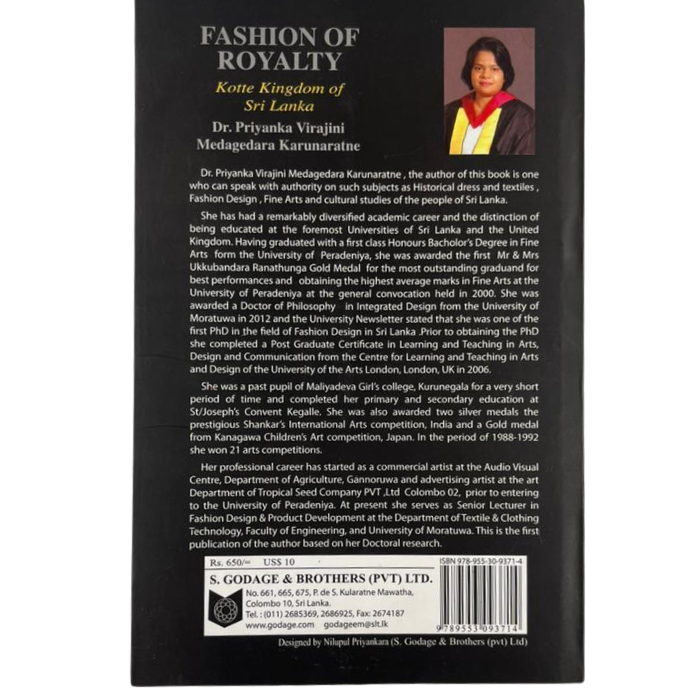 Fashion of Royalty: Kotte Kingdom of Sri Lanka