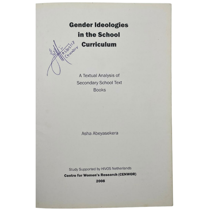 Gender Ideologies in the School Curriculum