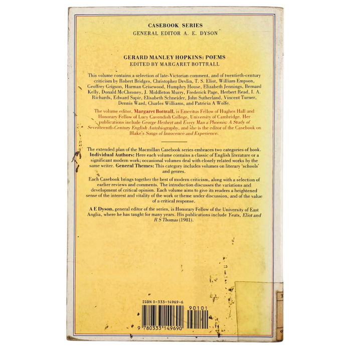 Gerard Manley Hopkins: Poems - A Selection of Critical Essays