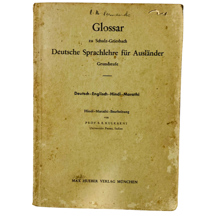 Glossar zu Schulz-Griesbach Deutsche Sprachlehre für Ausländer Grudstufe. Deutsch. Italienisch. Spanish
