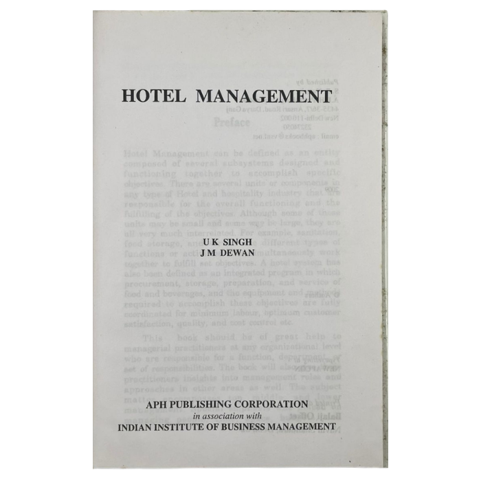 Hotel Management