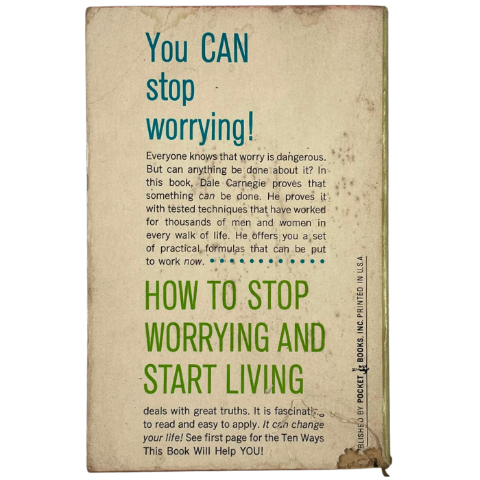 How to Stop Worrying and Start Living