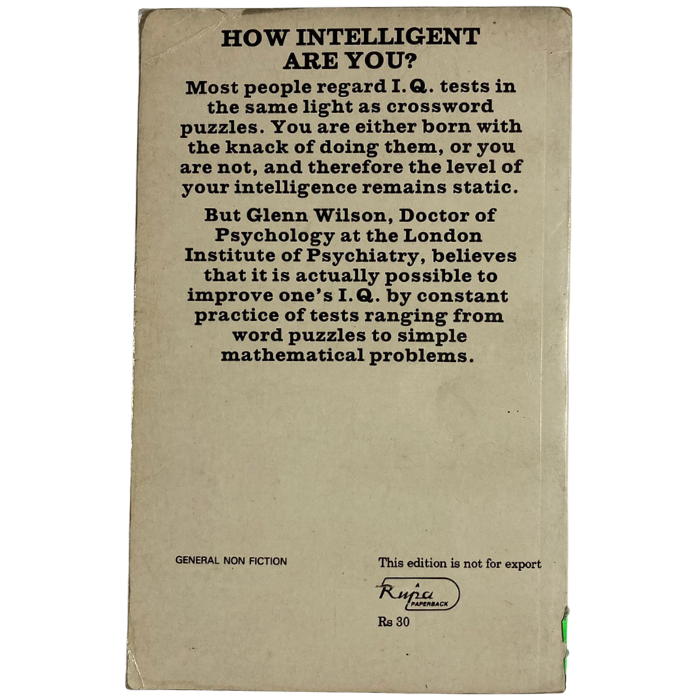 Improve Your I.Q.