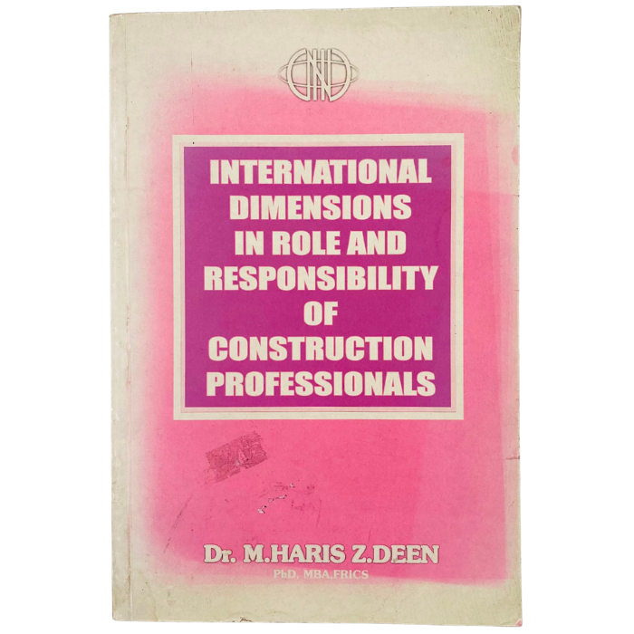 International Dimensions in Role and Responsibility of Construction Professionals