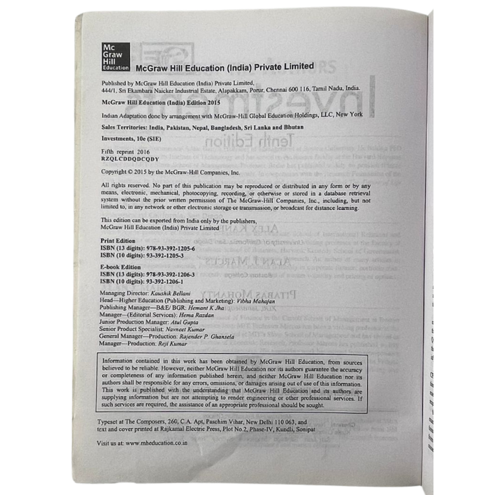 Investments (10th Edition)