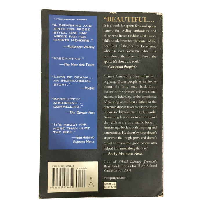 It's Not About the Bike: My Journey Back to Life