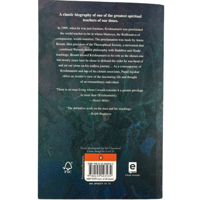 J. Krishnamurti: A Biography