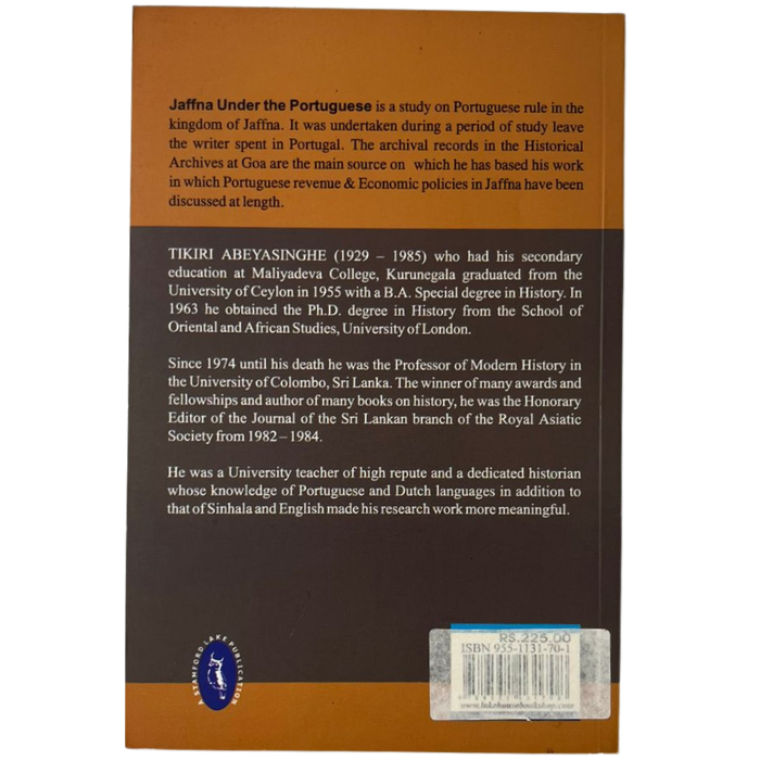 Jaffna Under the Portuguese