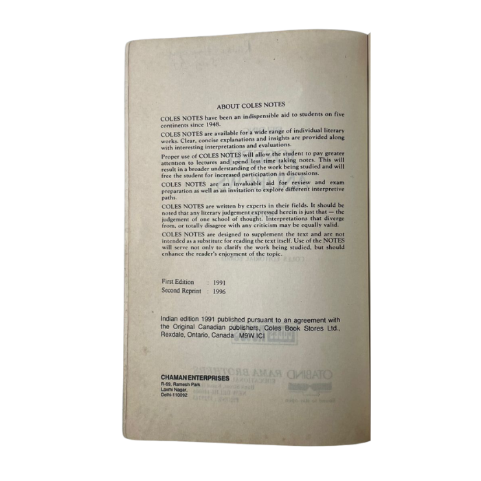 Joseph Andrews (Coles Notes)