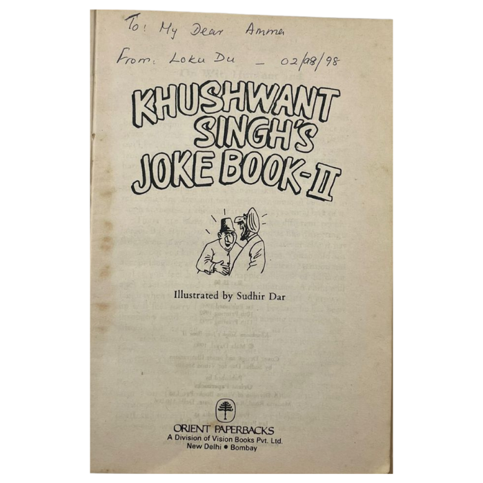 Khushwant Singh's Joke Book-II