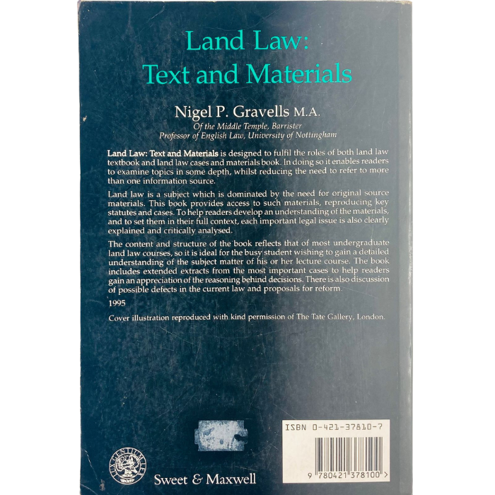 Land Law: Text and Materials