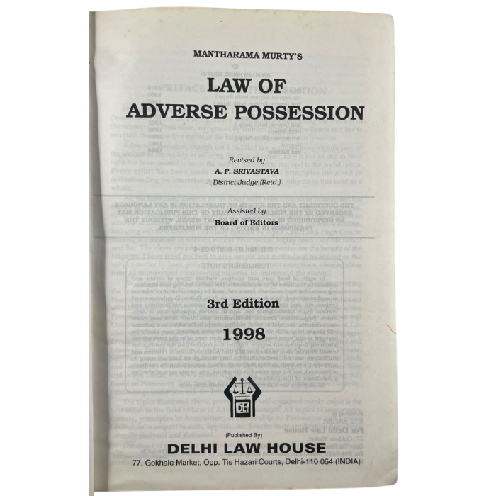 Law of Adverse Possession (3rd Edition)