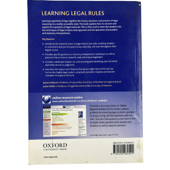 Learning Legal Rules (Sixth Edition)