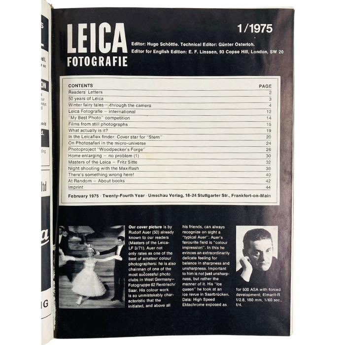 Leica Fotografie (English Edition)  No. 1/1975