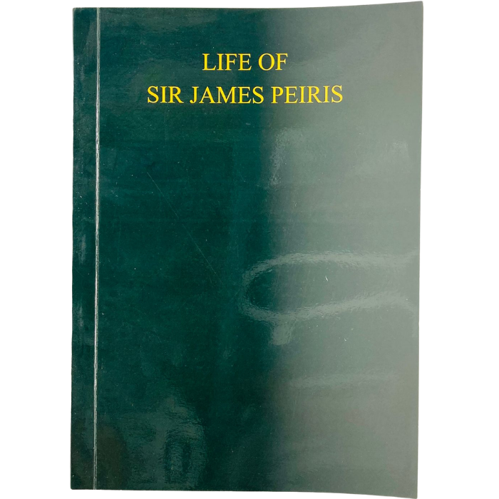 Life of Sir James Peiris