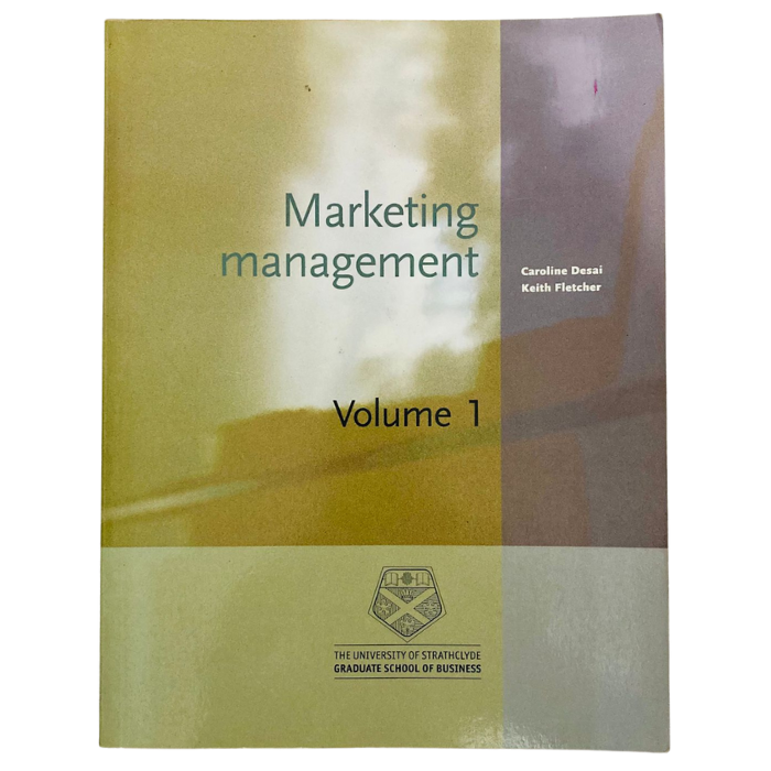 Marketing Management Volume 1
