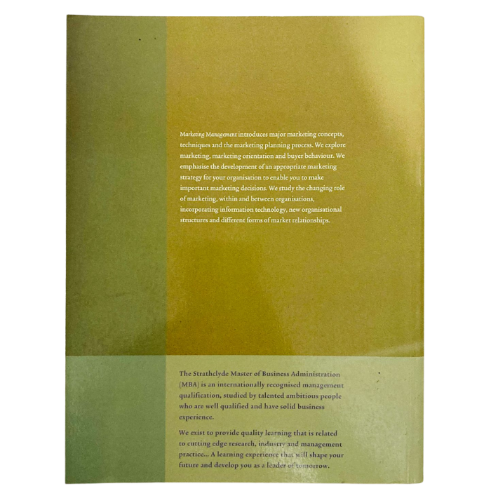 Marketing Management Volume 1