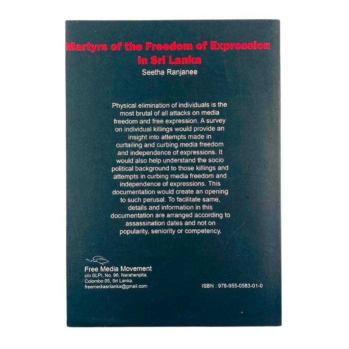 Martyrs of the Freedom of Expression in Sri Lanka