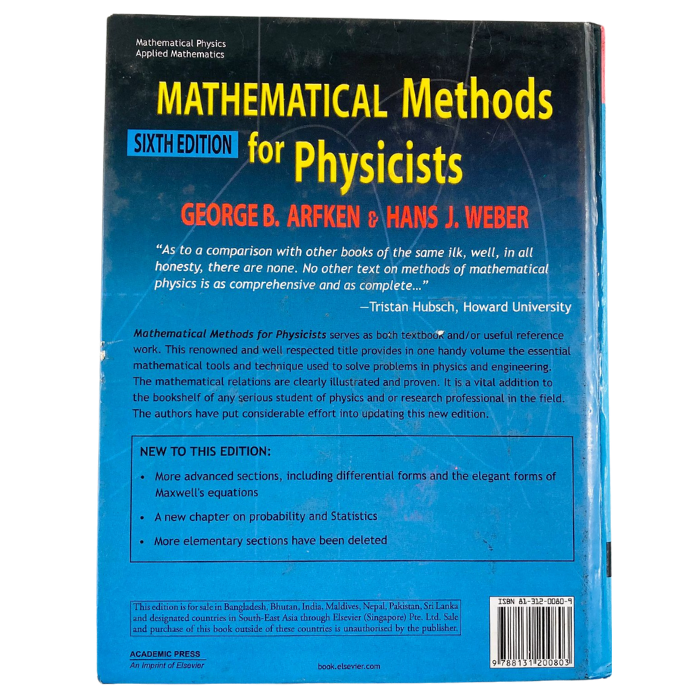 Mathematical Methods for Physicists (Sixth Edition)