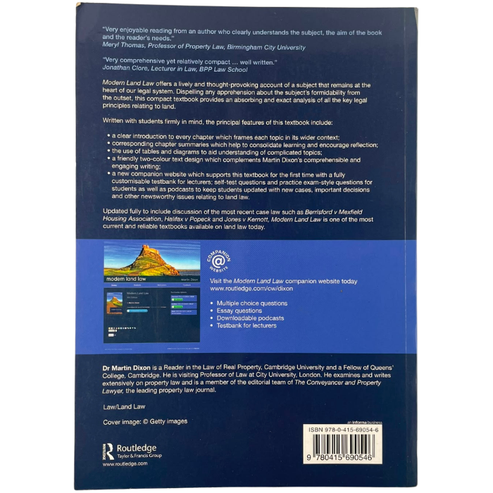 Modern Land Law (8th Edition)