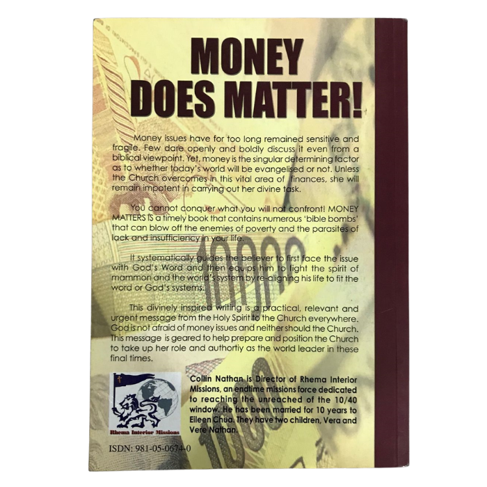 Money Matters: You Can't Conquer What You Won't Confront!