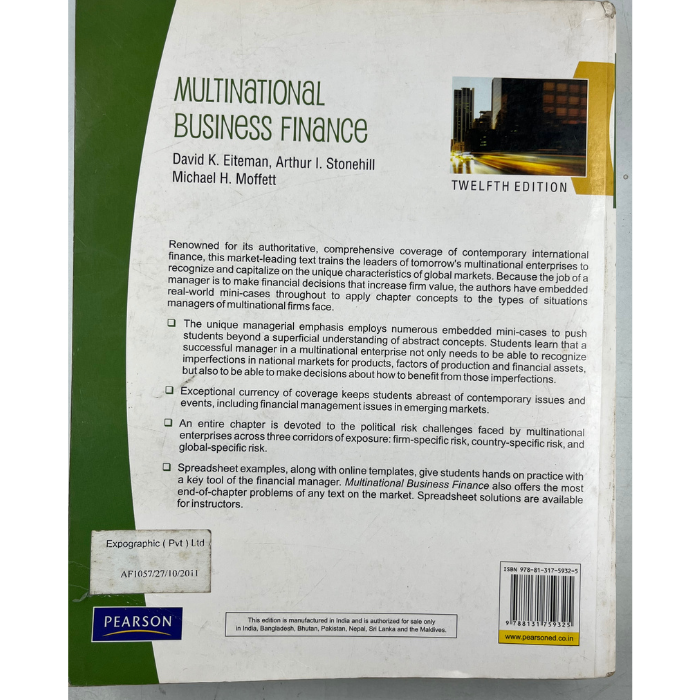 Multinational Business Finance