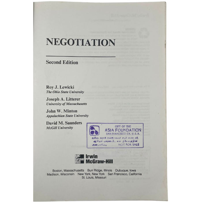 Negotiation