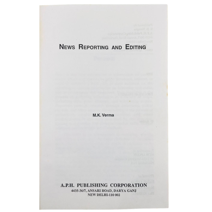 News Reporting and Editing