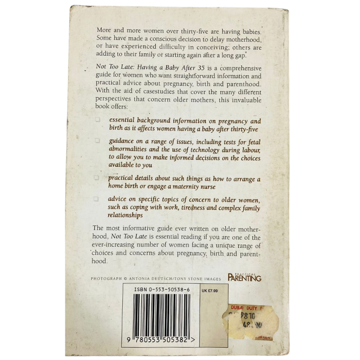 Not Too Late: Having A Baby After 35