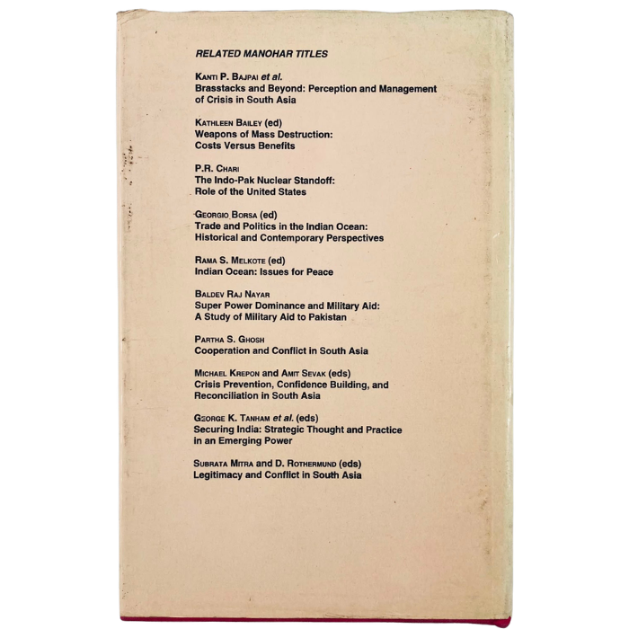 Nuclear Non-Proliferation in India and Pakistan: South Asian Perspectives