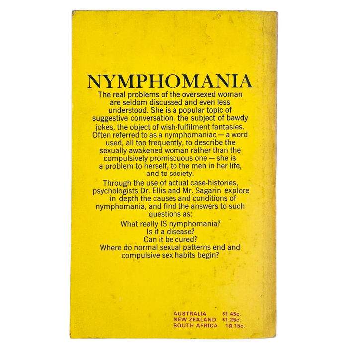 Nymphomania: A Study of the Oversexed Female