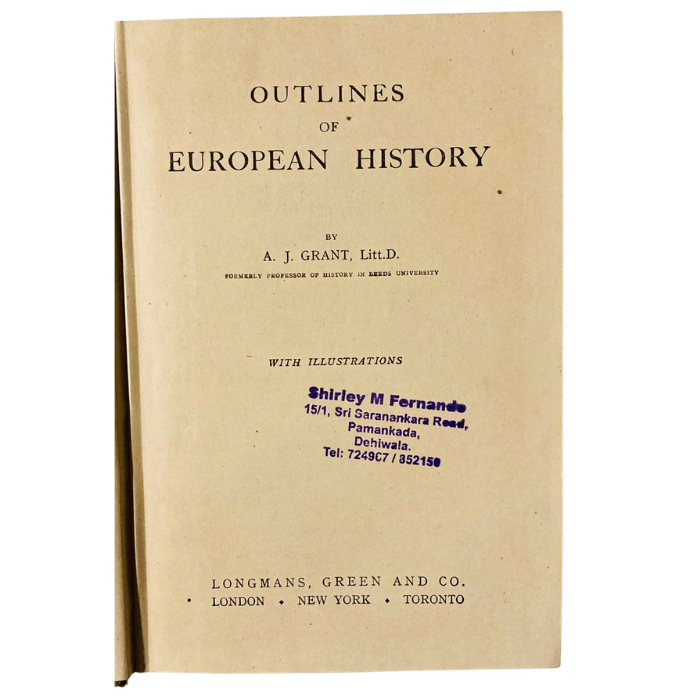 Outlines of European History