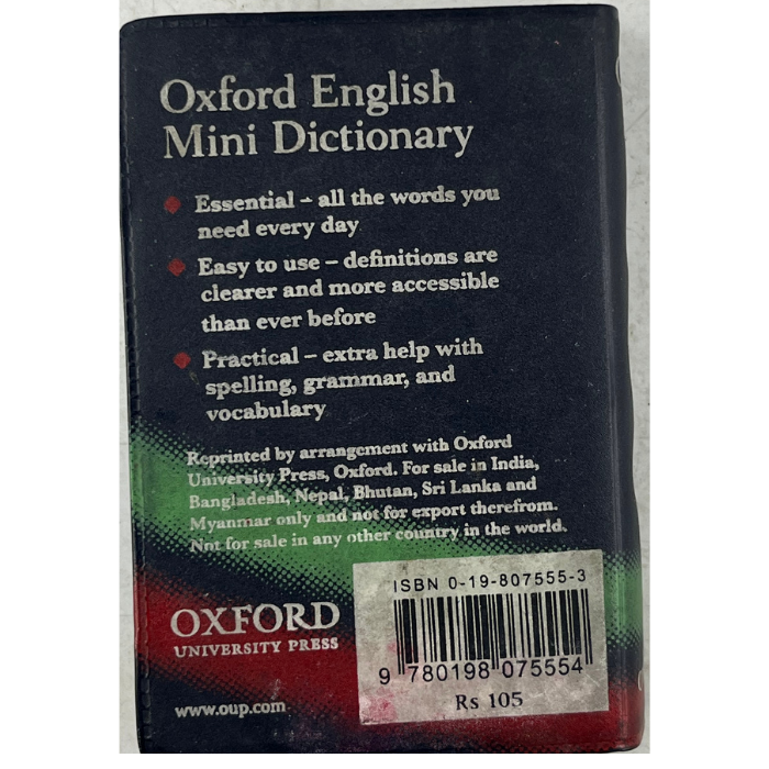 Oxford English Mini Dictionary (Indian Edition)