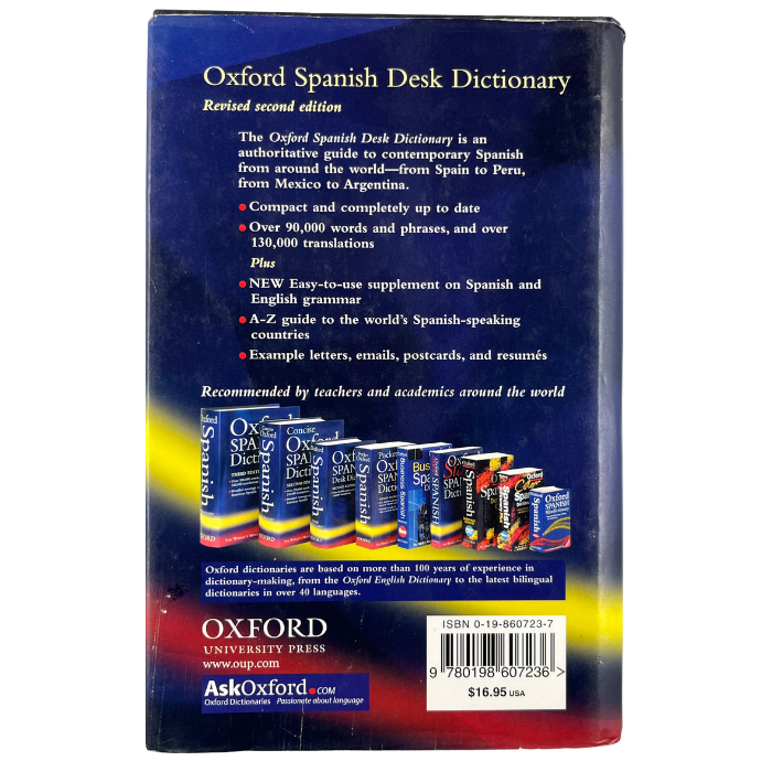 Oxford Spanish Desk Dictionary (Revised Second Edition)