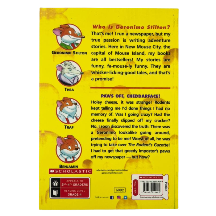 Paws Off  Cheddarface! (Geronimo Stilton No.06)