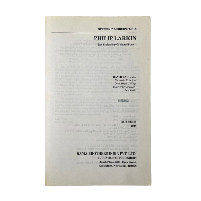 Philip Larkin: Selected Poems