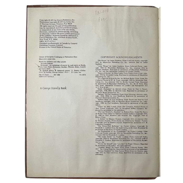 Poems for Children and Other People