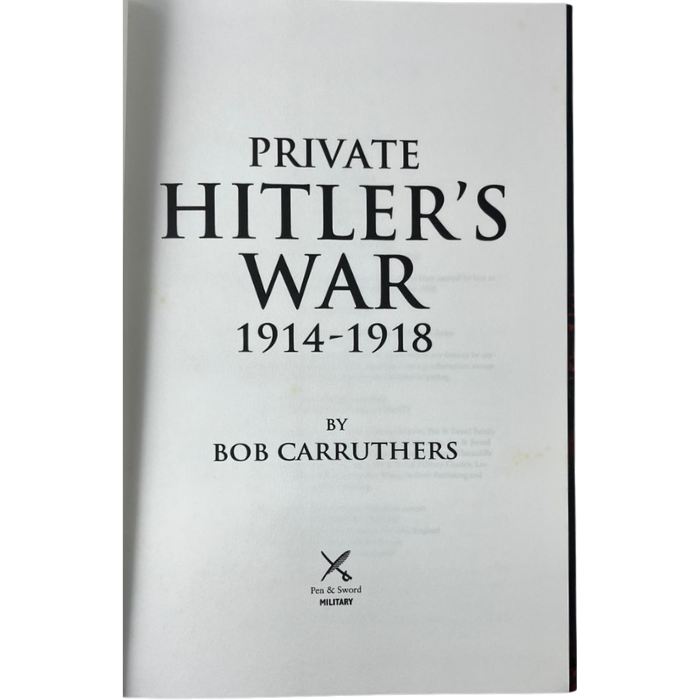 Private Hitler's War: 1914-1918