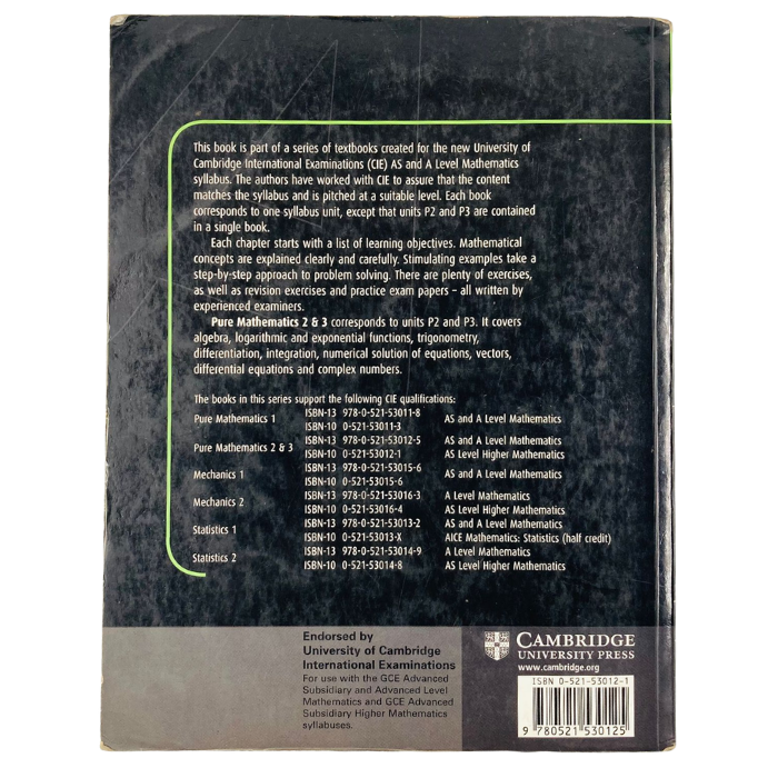 Pure Mathematics 2 & 3 (Advanced Level Mathematics)