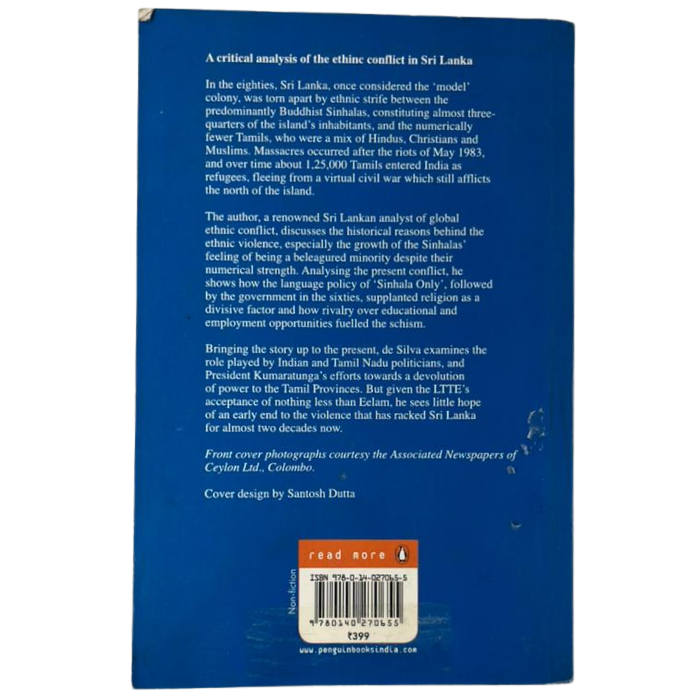 Reaping the Whirlwind: Ethnic Conflict  Ethnic Politics in Sri Lanka
