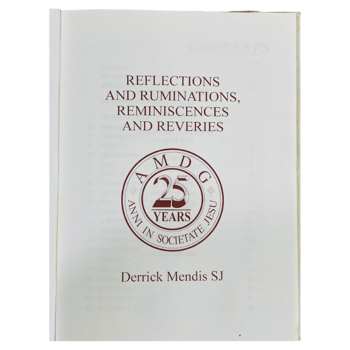 Reflections and Ruminations  Reminiscences and Reveries