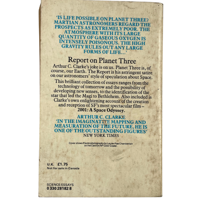 Report on Planet Three and Other Speculations