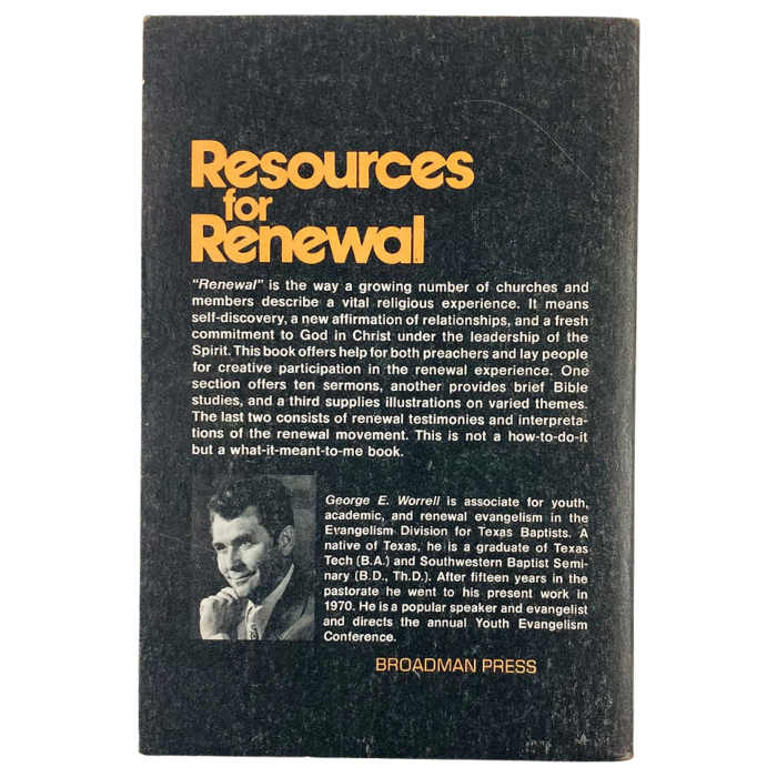 Resources for Renewal