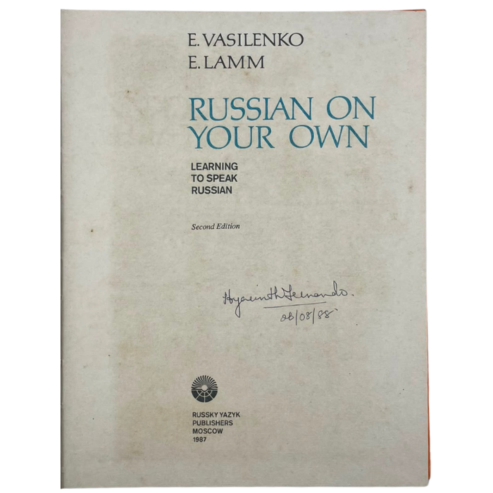 Russian on Your Own: Learning to Speak Russian (Second Edition)