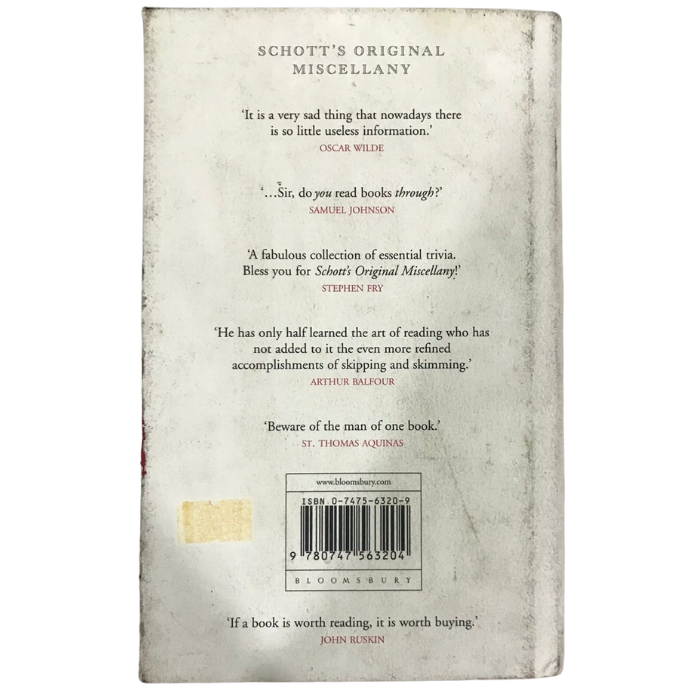 SCHOTT'S ORIGINAL MISCELLANY