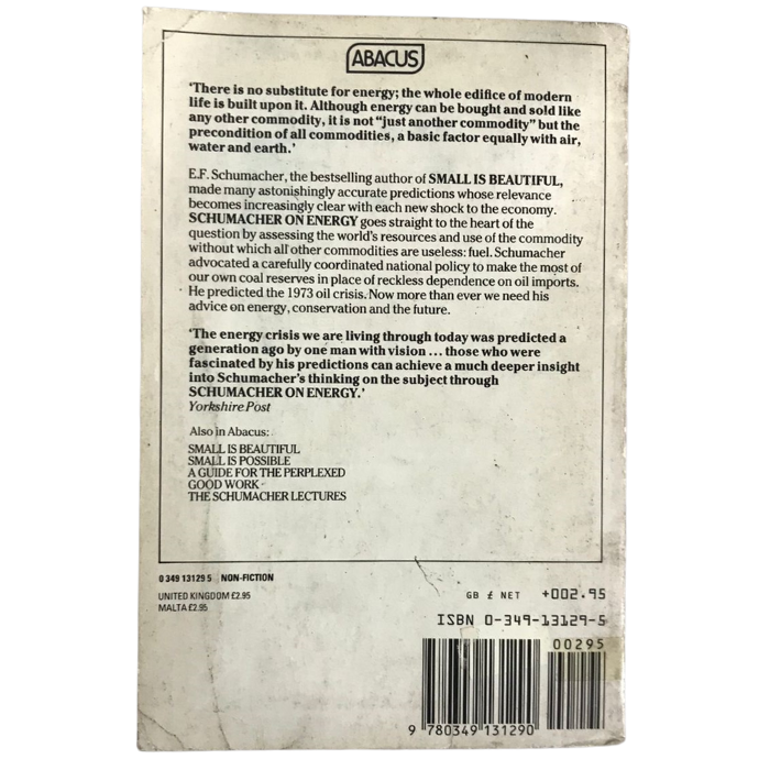 Schumacher on Energy